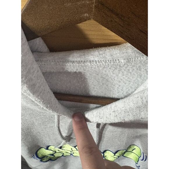 "CASSETTE" hoodie in heather grey - Picture 6 of 6